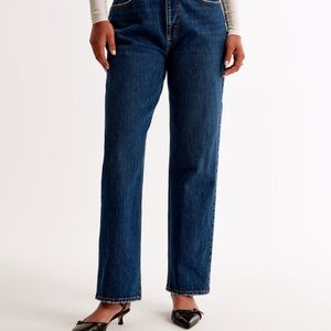 Abercrombie & Fitch Dark Blue Straight Leg Jeans